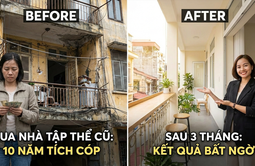 Cô gái mua nhà tập thể cũ bằng toàn bộ tiền tích cóp 10 năm – kết quả sau 3 tháng gây bất ngờ