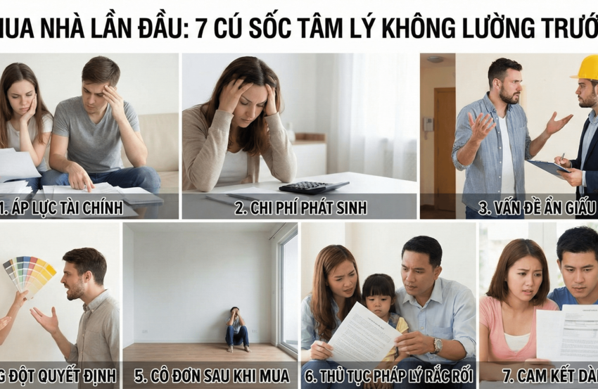 Mua nhà lần đầu: 7 cú sốc tâm lý nhiều người không lường trước