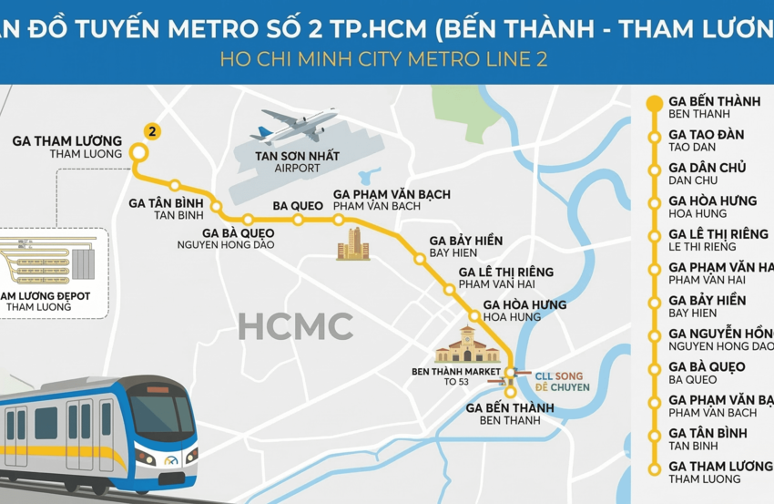 Tuyến metro số 2 TP.HCM được đề xuất đầu tư theo mô hình PPP