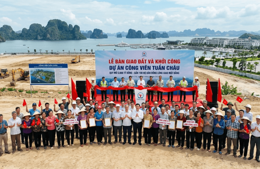 Gần 100 hộ dân giao đất làm công viên 5.000 tỷ tại Tuần Châu