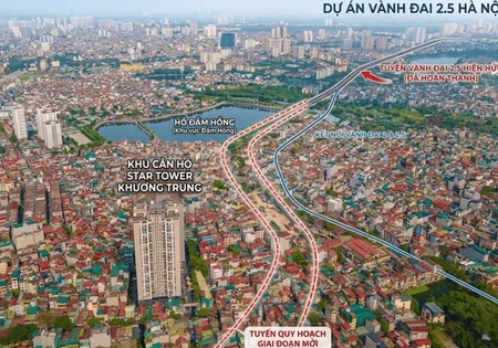 Metro số 5 và Vành đai 2.5 mở sóng tăng giá bất động sản Hà Nội