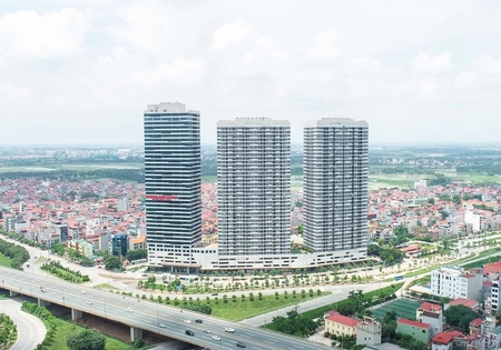 Cho thuê văn phòng Hà Nội gần sân bay Nội Bài tại Intracom Riverside