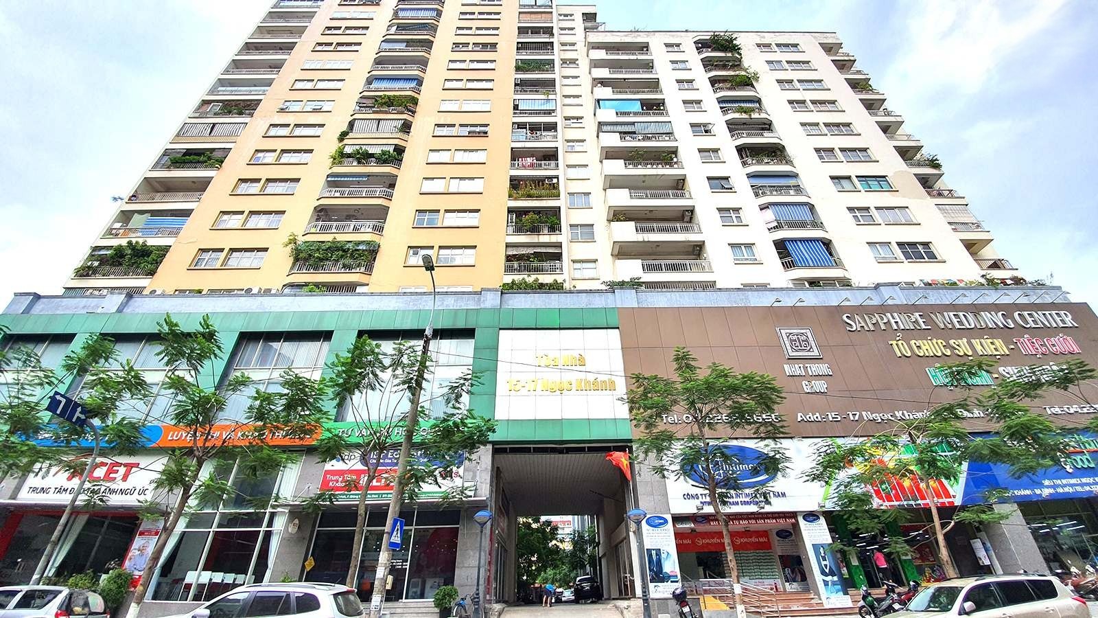 cho thuê văn phòng toà nhà 15-17 Ngọc Khánh