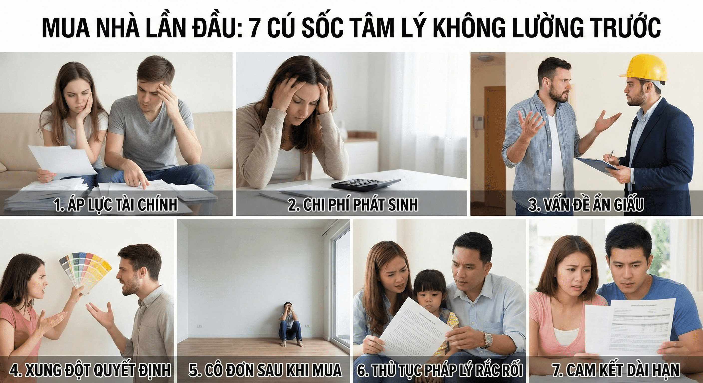 Người mua nhà lần đầu thường đối mặt nhiều áp lực tâm lý hơn là cú sốc về giá.