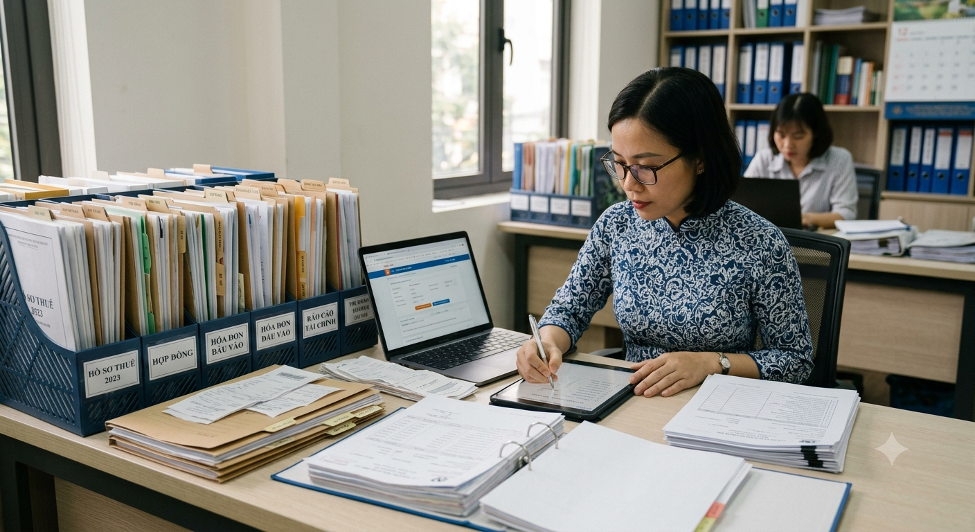 Hồ sơ kê khai thuế cho thuê văn phòng