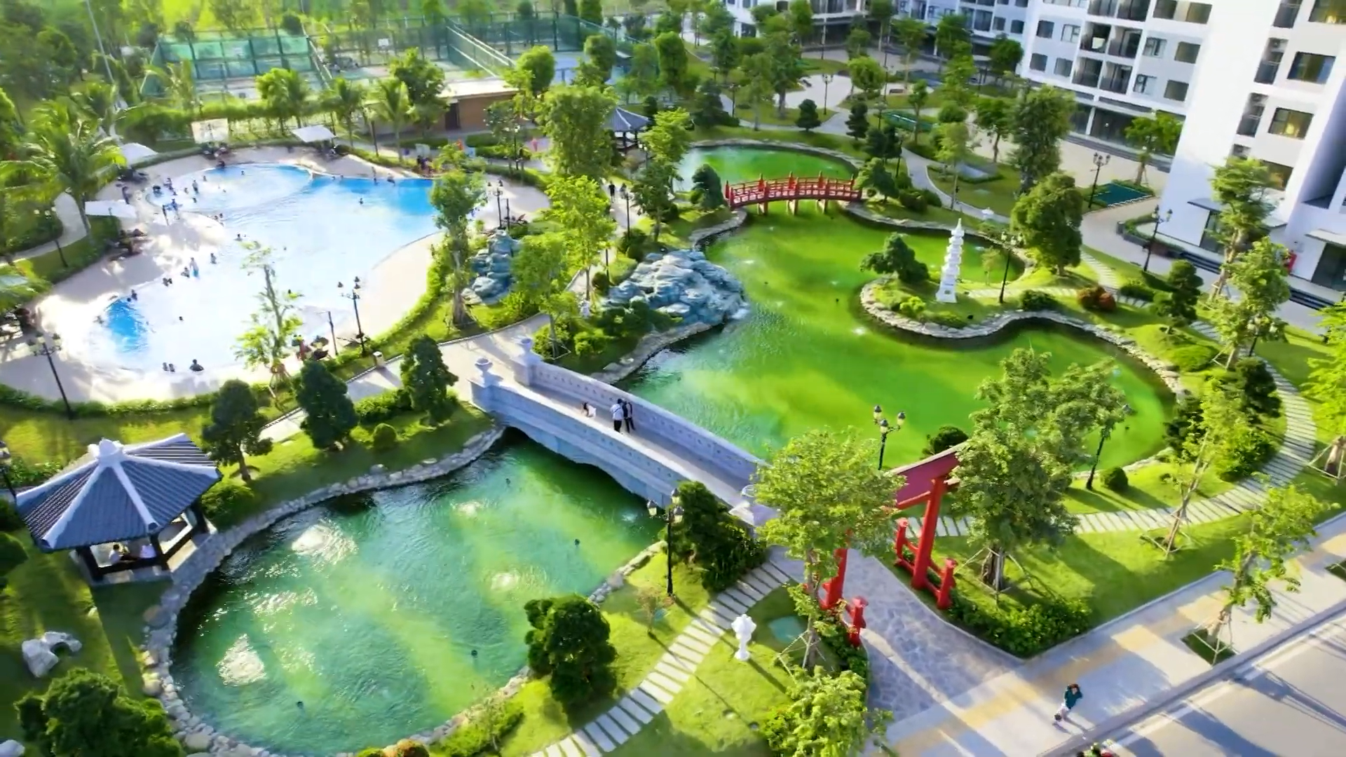 Hệ thống công viên theo quy hoạch Khu đô thị Đại học Quốc tế